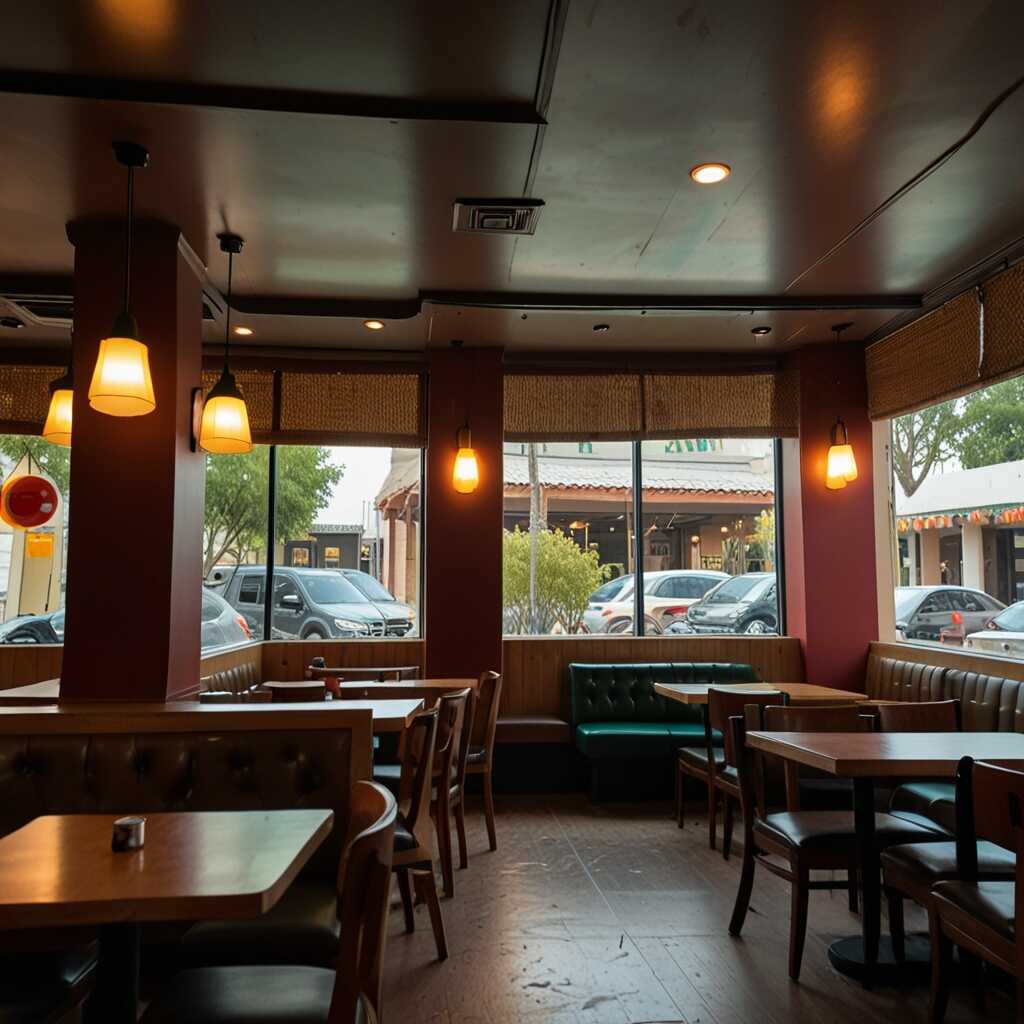 Couple at a window seat in a Kansas cafe